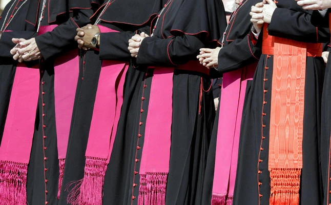 Bishops and Cardinals attend Pope Francis' weekly general audience at the Vatican on Sept. 27, 2017. Prosecutors have charged the former president of the Vatican’s children’s hospital with embezzlement for using donations to renovate a cardinal’s apartment. (AP Photo/Andrew Medichini)