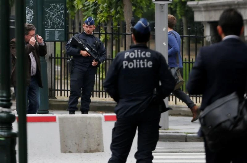 Belgian police officers patrol in central Brussels, Belgium, June 18, 2016. (File photo by Reuters)