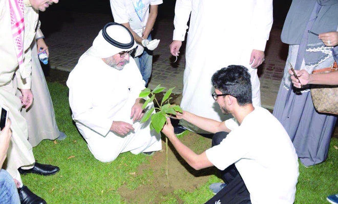 A file photo of a tree planting campaign in Jeddah. (SPA)