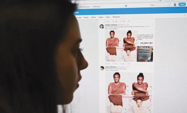 Dove was forced to apologize for a body wash advert in which a black woman appears to turn white after using the product. (AFP)