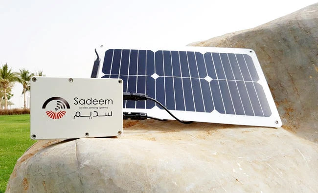 Sadeem’s sensors can be installed anywhere, as they feature solar-powered batteries and their own transceivers. (Photo courtesy: KAUST)
