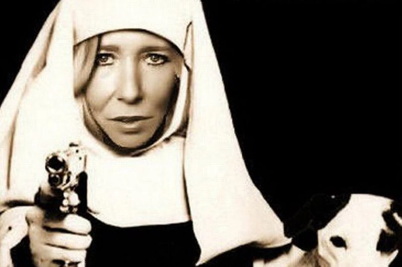 Sally Jones posted propaganda messages on social media, including a striking photograph of herself dressed as a nun pointing a gun toward the camera.