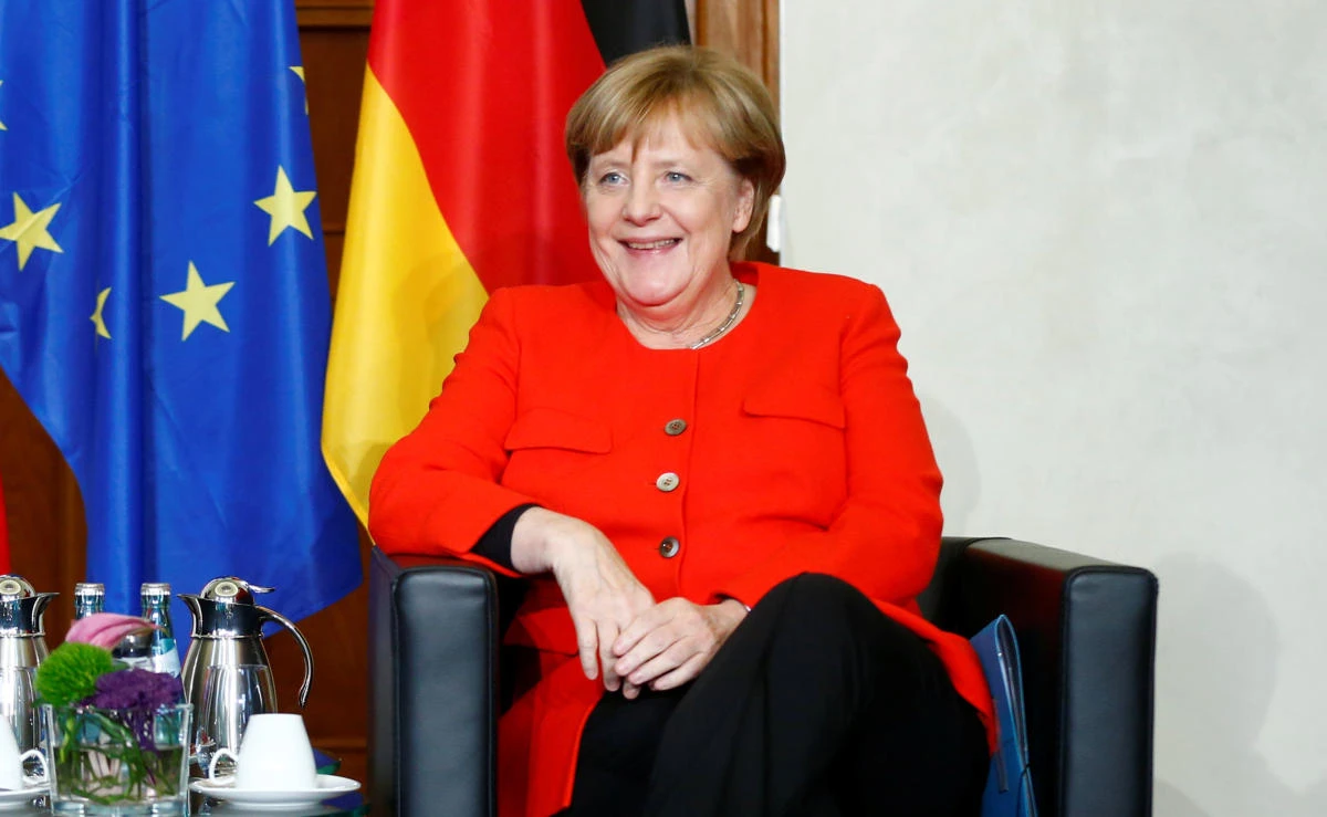 German Chancellor Angela Merkel at the opening of the Frankfurt book fair in Frankfurt, Germany, October 10, 2017. (File photo by Reuters)