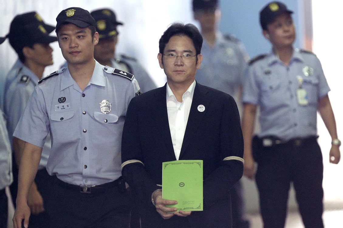 Jay Y. Lee will miss another record earnings announcement expected in the fourth quarter as he is expected to stay in prison at least until February. (AP)