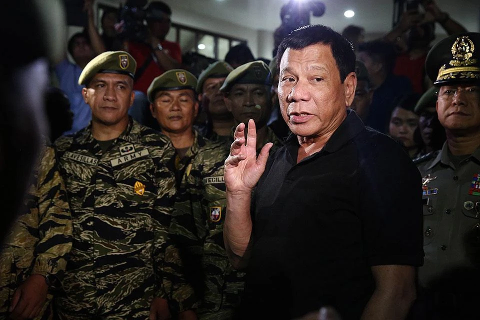 President Rodrigo Duterte said he would resort to a revolutionary government, as opposed to martial law that would require congressional approval. (AFP)