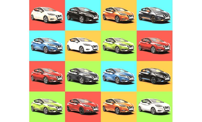 The new Nissan Micra is available in 10 bold exterior colors, including the vibrant Energy Orange and Pulse Green.