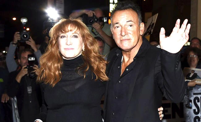 Bruce Springsteen and his wife Patti Scialfa