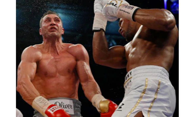Anthony Joshua in action during his last epic ght with Wladimir Klitschko. (Reuters)