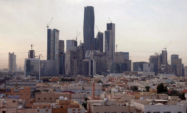 View shows the King Abdullah Financial District, north of Riyadh. A Public Investment Fund initiatives aims to increase energy efficiency across government and public buildings. (Reuters)