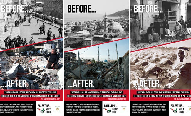 Palestinian ambassador to UK wades into Balfour train advert row