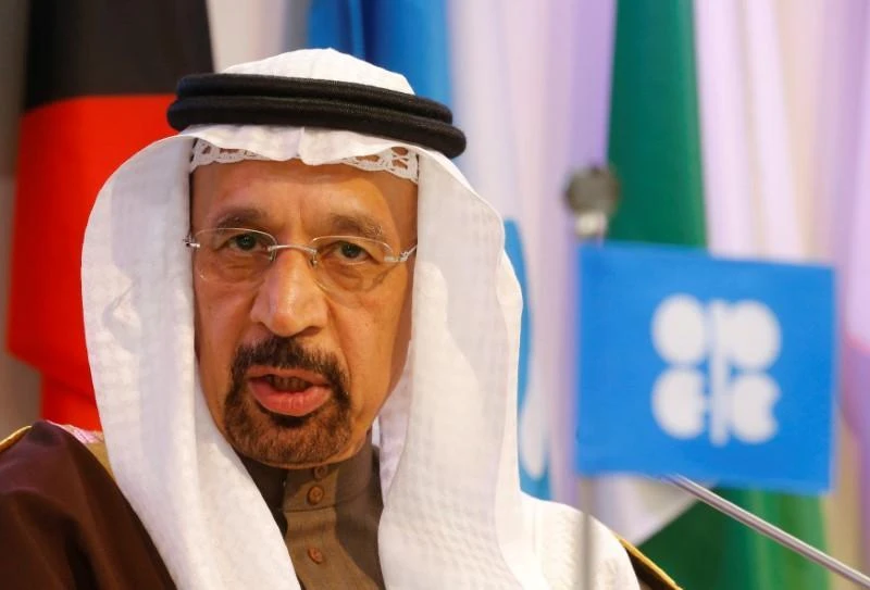 Saudi Oil Minister Khalid Al-Falih praised the cooperation between Iraq and Saudi Arabia, which he said, contributed to “the improvement and stability we are seeing in the oil market.” (Reuters)