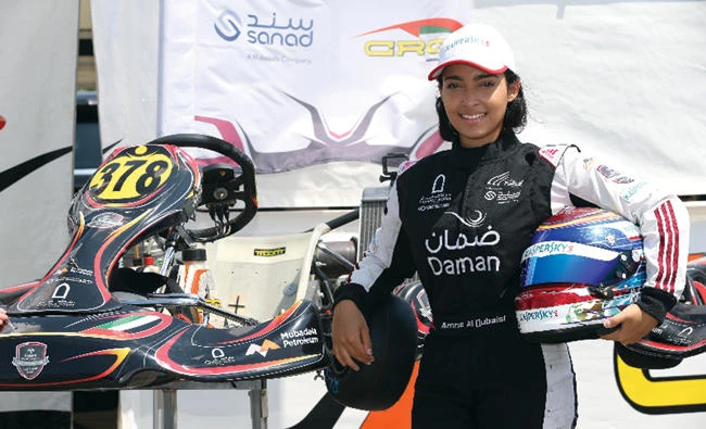 Amna Al-Qubaisi wants to follow in the footsteps of her father, Khaled Al-Qubaisi, and drive her way to the top of motorsport. She will compete in Formula 4 next year. (Photo Courtesy of Amna Al-Qubaisi)