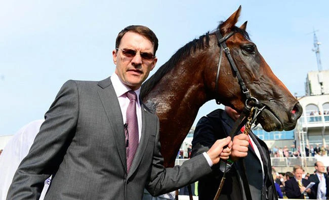 Aidan O’Brien celebrated his 25th Group One at Ascot on Saturday. (AFP)