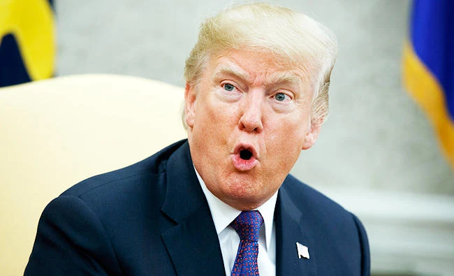 President Donald Trump speaks during a meeting with Governor Ricardo Rossello of Puerto Rico in the Oval Office of the White House, in this Oct. 19, 2017 photo, in Washington. (AP)