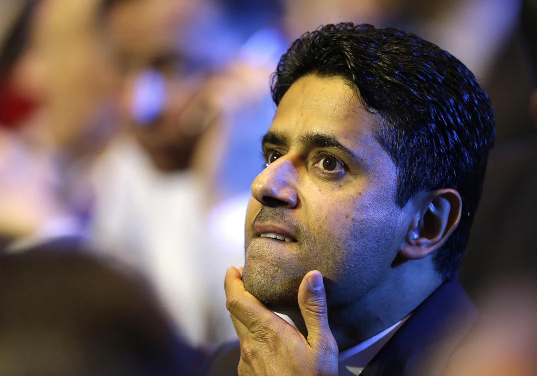 President of Paris Saint-Germain soccer club, Nasser Al-Khelaifi. (AP)