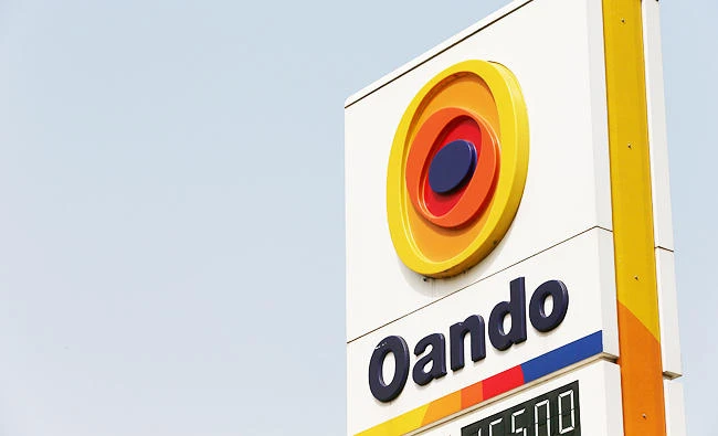The logo of Oando oil company is pictured in Abuja, Nigeria, in this October 18, 2017 photo. (REUTERS)