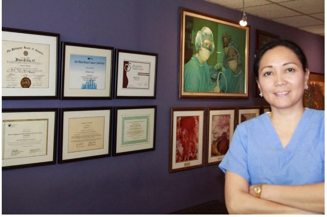 Prominent Philippines breast surgeon, Dr. Diana Cua-Balcells