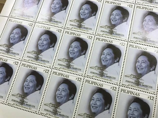 Philippine dictator Marcos commemorated in postage stamp