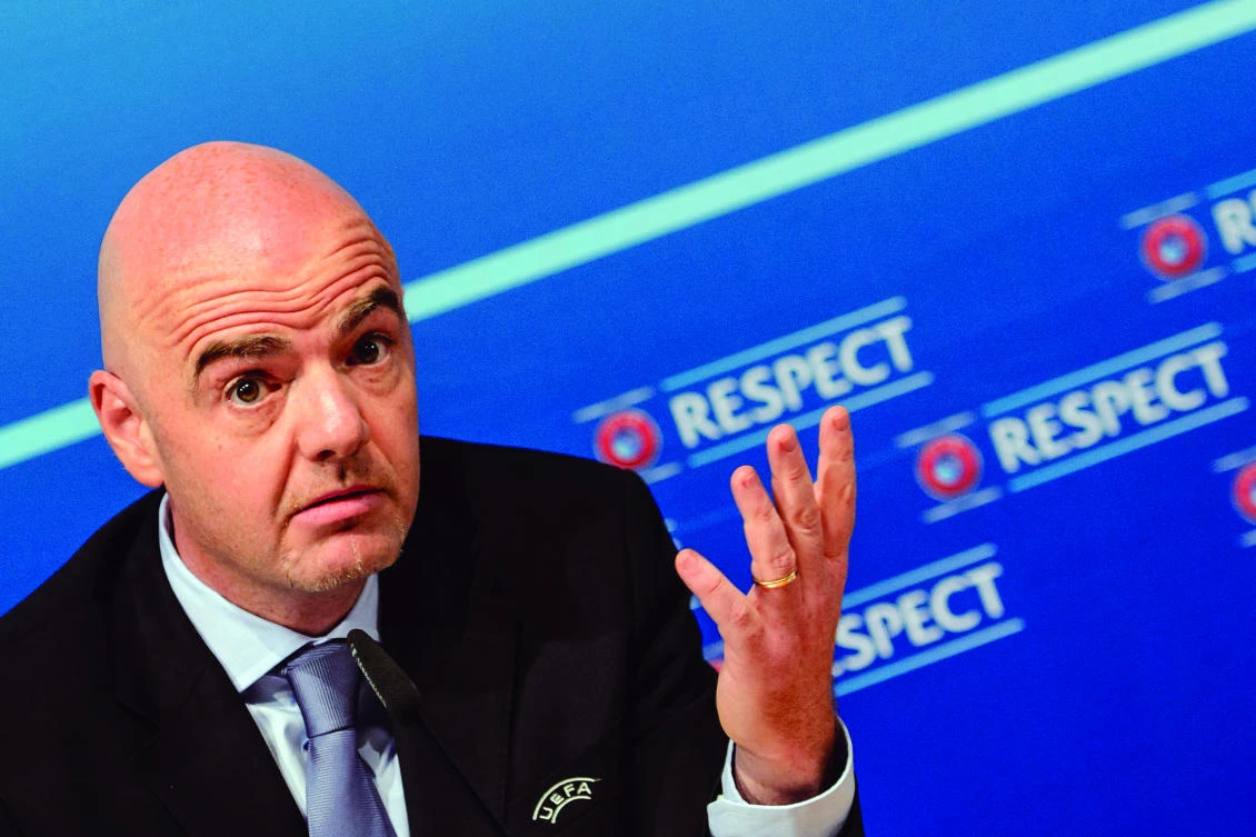 President of FIFA Gianni Infantino. (AFP)