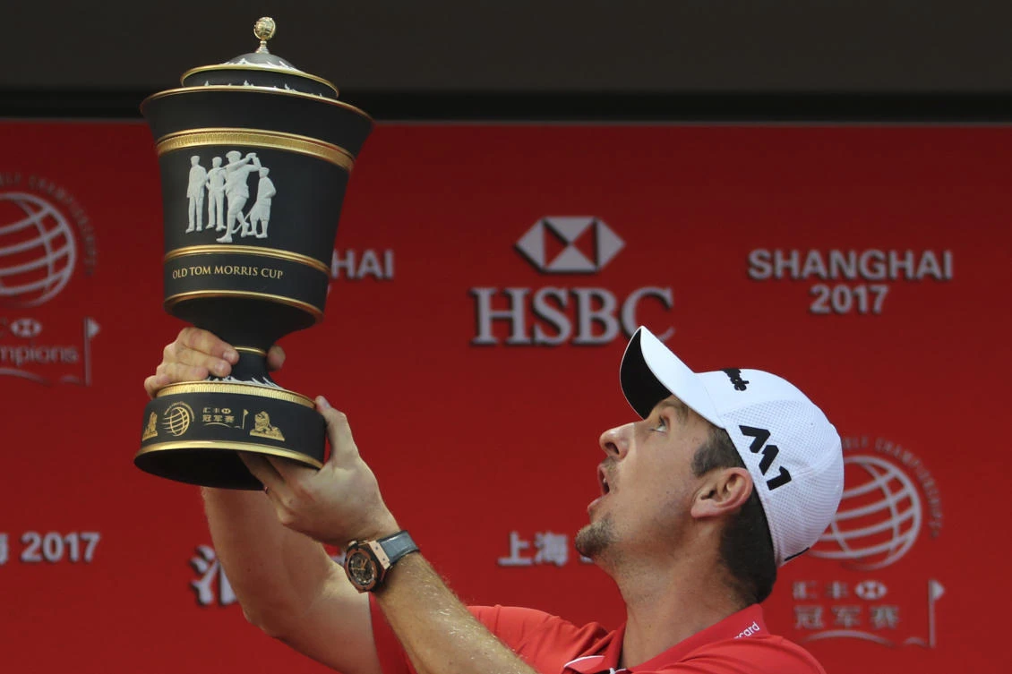 Justin Rose stormed back from eight shots behind overnight to win the $9.75 million WGC-HSBC Champions by two strokes on Sunday. (AP)