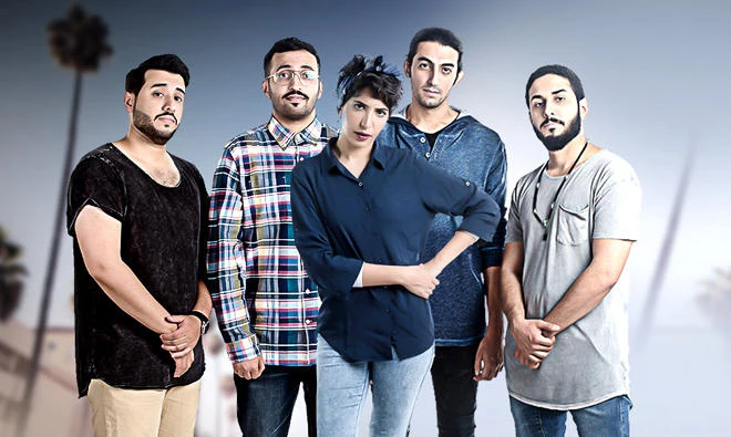 Cast of ‘Cut’ — Yousef Aldakhil, Norah Albader, Fahad Albutairi, Osamah Salih and Mohammed Sef.