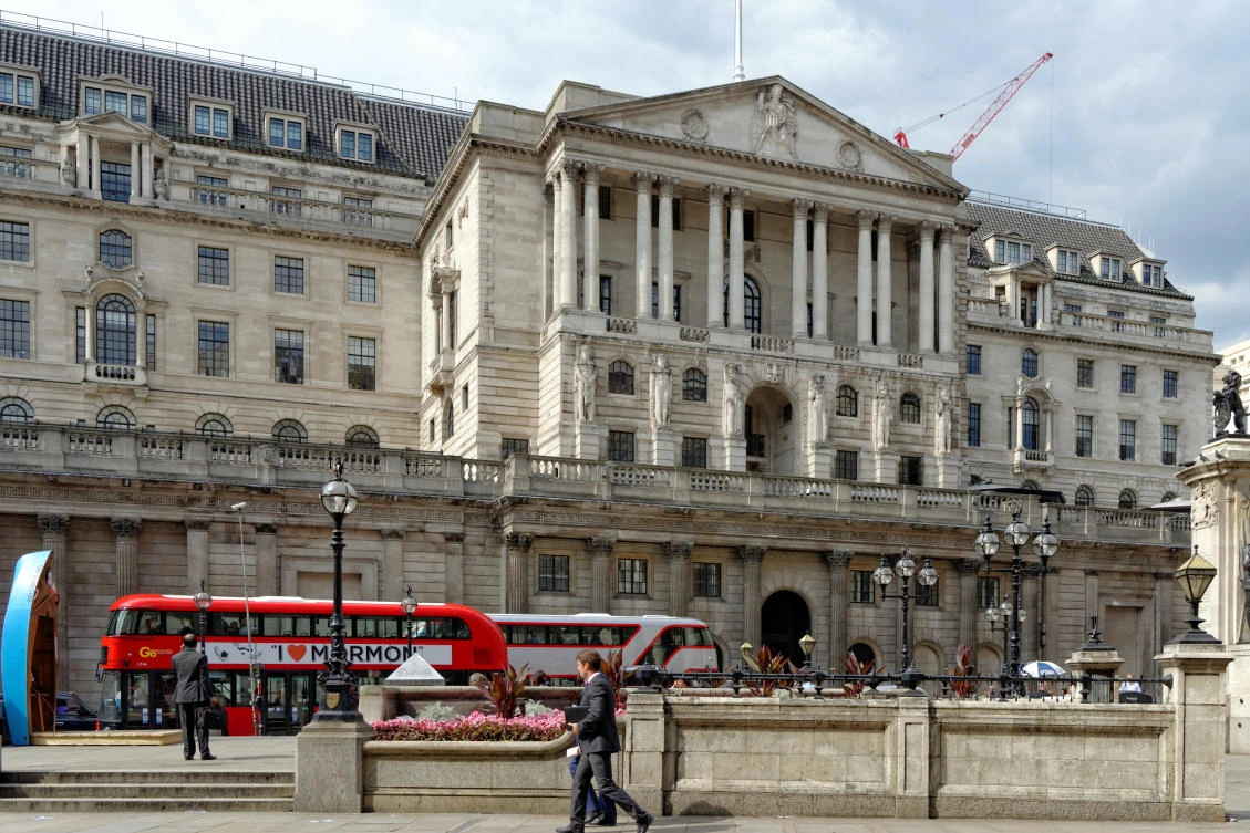 The Bank of England in central London. (Shutterstock)