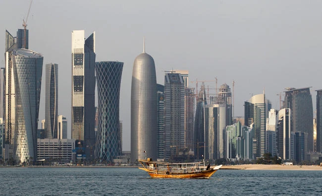 Corniche Bay of Doha, Qatar. (AP)