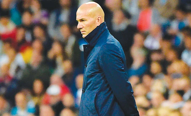 Under pressure Real Madrid boss Zinedine Zidane. (Reuters)