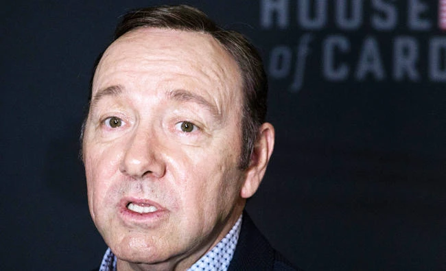 This file photo taken on February 23, 2016 shows actor Kevin Spacey arriving for the season 4 premiere screening of the Netflix show "House of Cards" in Washington, DC. (AFP)