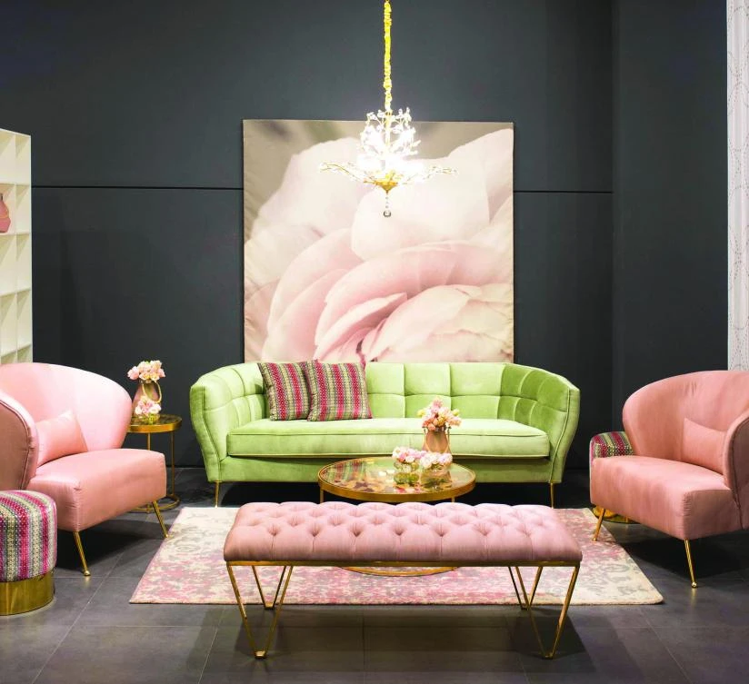 Dusty tones, caramels, metallics, neutrals and pastels all feature in the new collection.