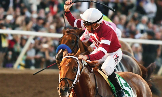 Gun Runner winning the Breeders’ Cup. (AP)