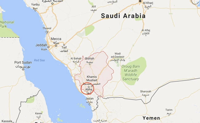 Google map showing the area in southwestern Saudi Arabia where the helicopter carrying the deputy governor of Asir province crashed on Sunday.
