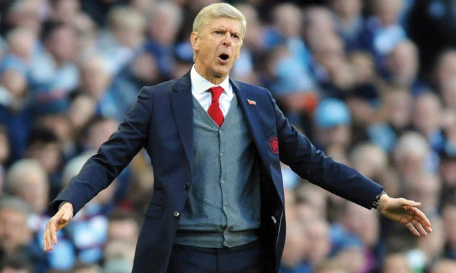 Arsene Wenger felt he had plenty to complain about at the Etihad Stadium on Sunday as Arsenal slipped to a familiar defeat. (AP)