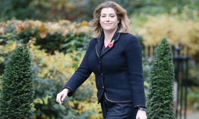 Conservative party MP for Portsmouth North, Penny Mourdant, arrives at 10 Downing Street in London on Thursday. (AFP)