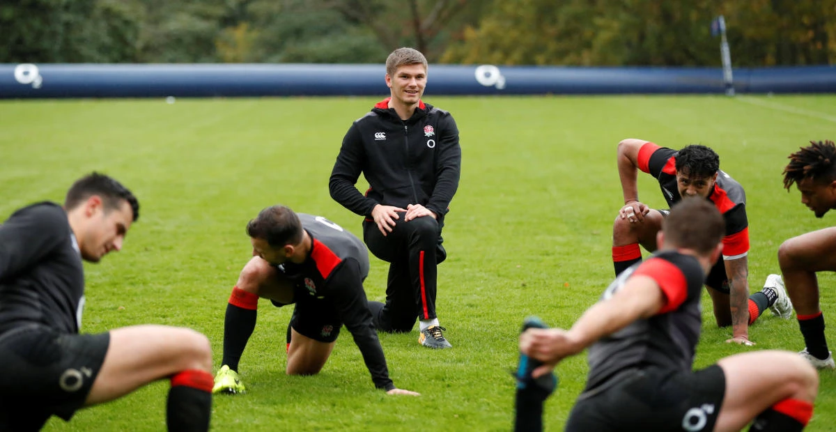 England’s Owen Farrell during training (Action Images via Reuters/Andrew Boyers)