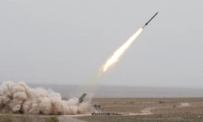 A missile is launched during an Iranian army exercise in central Iran in this March 14, 2013, photo. (File photo by AP)