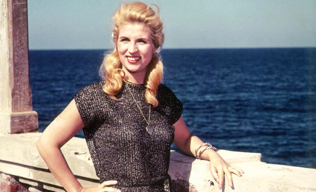 Lebanese veteran singer Sabah (in a file photo) posing on the set of a film in the Mediterranean port city of Alexandria on Egypt’s northern coast. (AFP)