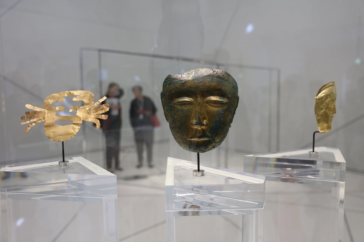 Louvre Abu Dhabi houses rare artworks loaned from various museums.
