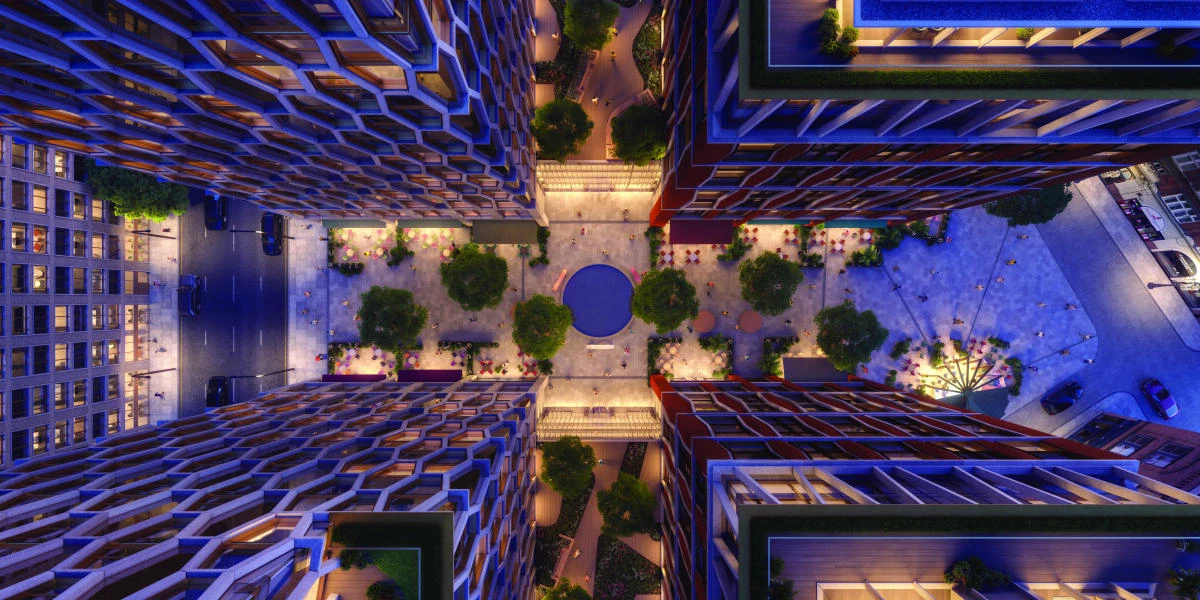 Northacre is redeveloping New Scotland Yard, the former headquarters of London’s Metropolitan Police, into luxury apartments and a high-end retail area. The project — known as The Broadway — is due to be completed by the fourth quarter of 2021. (Photo courtesy of Northacre)