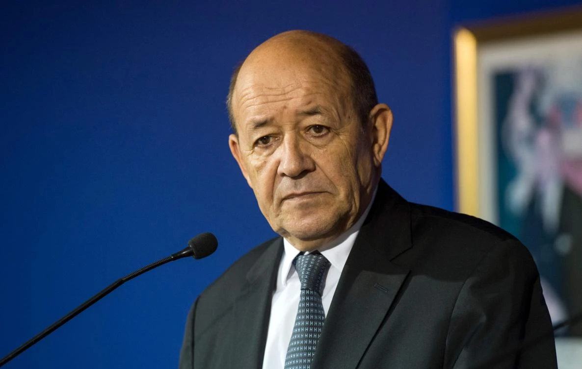 French Foreign Minister Jean-Yves Le Drian. (AFP/Fadel Senna)