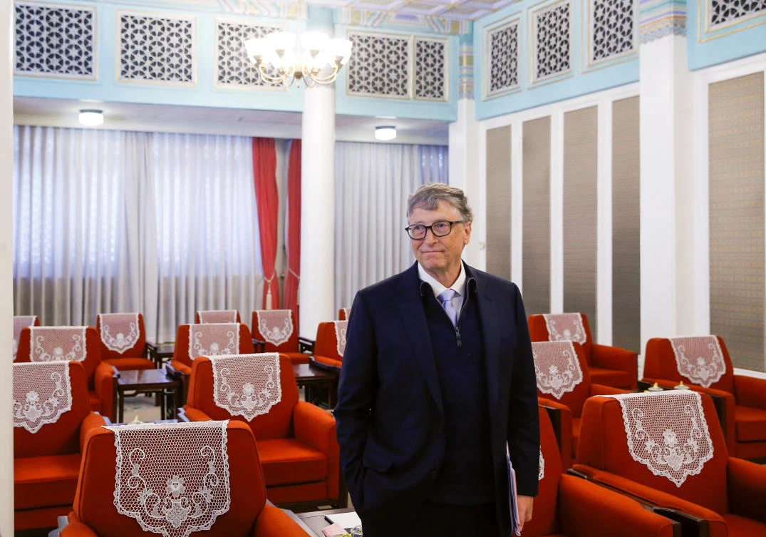 Microsoft co-founder and philanthropist Bill Gates attends a meeting with Chinese Premier Li Keqiang (not pictured) at the Zhongnanhai government compound in Beijing, China, Nov. 3, 2017. (Reuters/Thomas Peter)