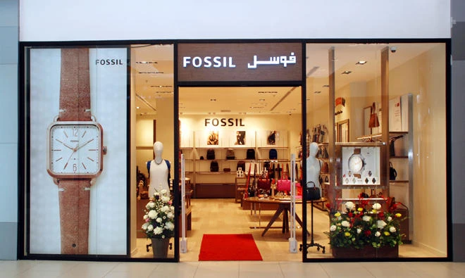 The latest Fossil store boasts distinctive signature
product offerings.