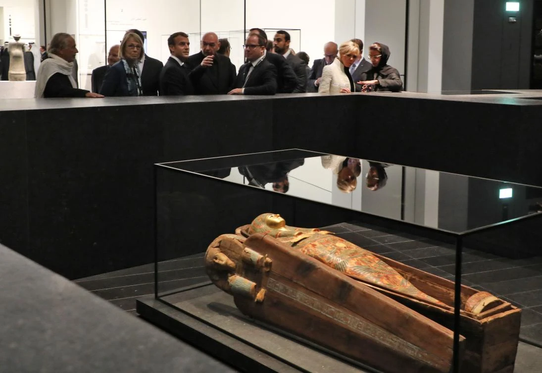 The UAE said two Swiss journalists had been “stopped for questioning” after the opening of the Louvre Abu Dhabi. (AFP)