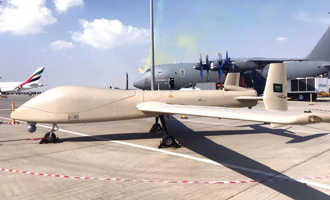 Saudi combat drone makes debut