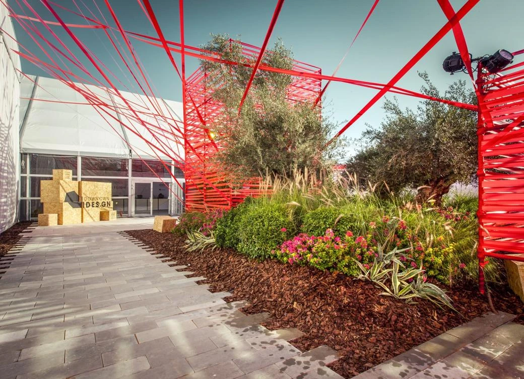Designed by Desert INK, this entrance installation wowed visiting crowds. (Photo courtesy: Dubai Design Week)