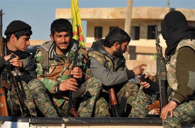 Kurdish troops in Syria. (AFP)