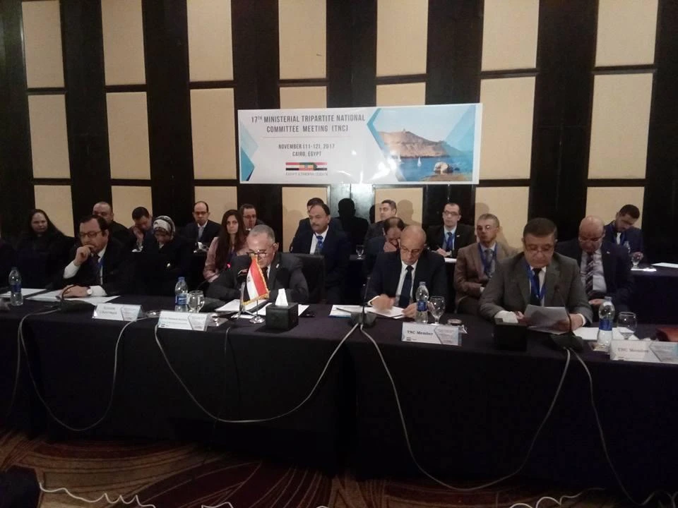 Above, officials and stakeholders during the press conference on the Renaissance Dam project in Ethiopia.