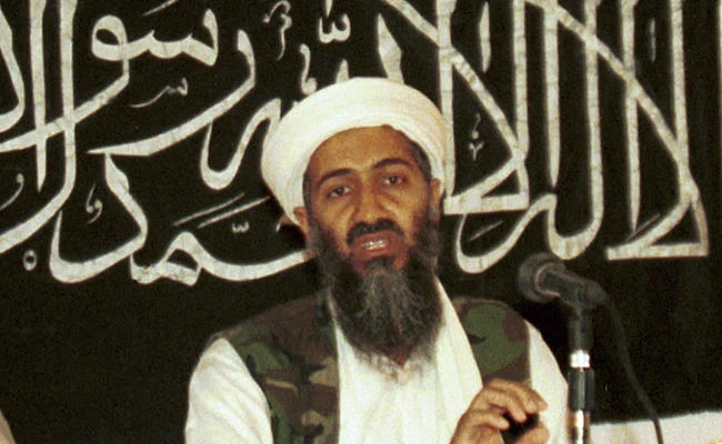 In this 1998 file photo made available on March 19, 2004, Osama bin Laden is seen at a news conference in Khost, Afghanistan. (AP Photo/Mazhar Ali Khan, File)