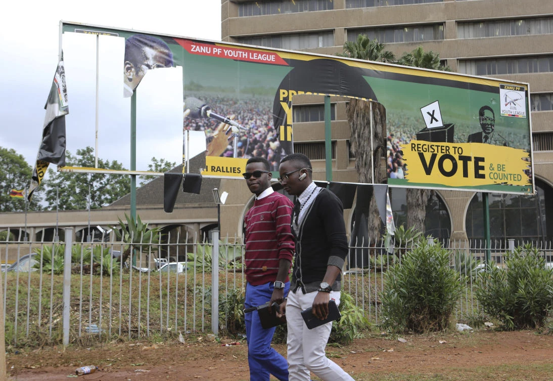Most of Harare’s population of 1.6 million poured into the streets on Saturday in an anti-Mugabe demonstration that just days ago would have brought a police crackdown. (AP)
