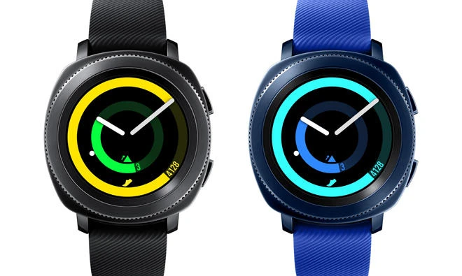 Gear Sport is available in blue and black.